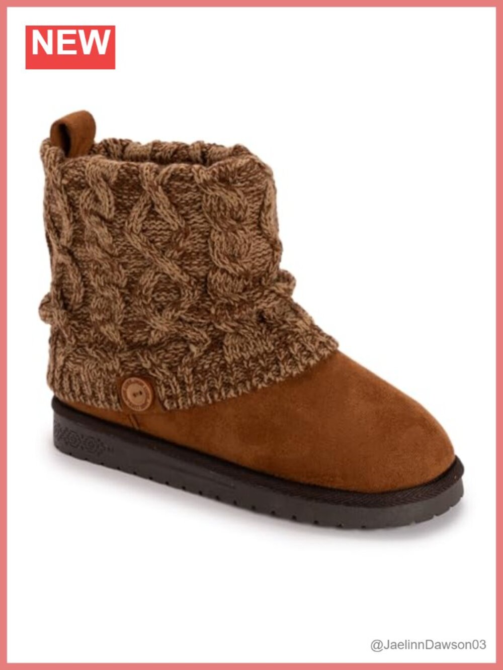 Faux Suede Ankle Boot with Back Pull Loop, Round Toe, Platform Heel